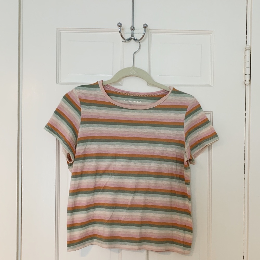 American Eagle Striped Tee